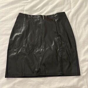 Amazon Faux Leather Bodycon Mini Skirt(read description)